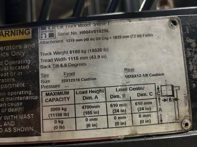 2013 Hyster S120FT - Cushion Propane - Image 7