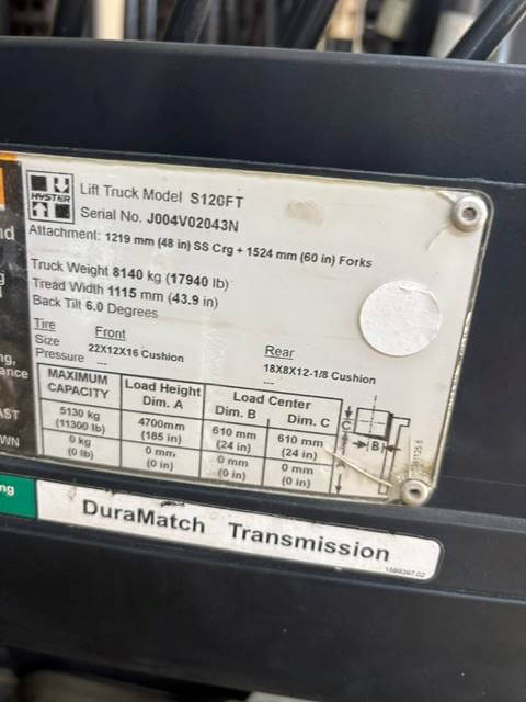 2015 Hyster S120FT-Cushion Propane - Image 5