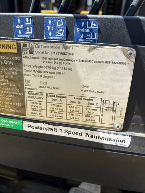 2016 Hyster H70FT - Image 5