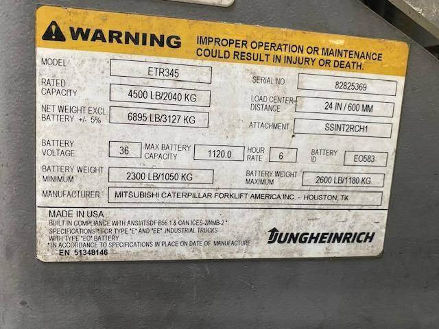 2019 Jungheinrich ETR345 - Narrow Aisle Reach Truck - Image 7