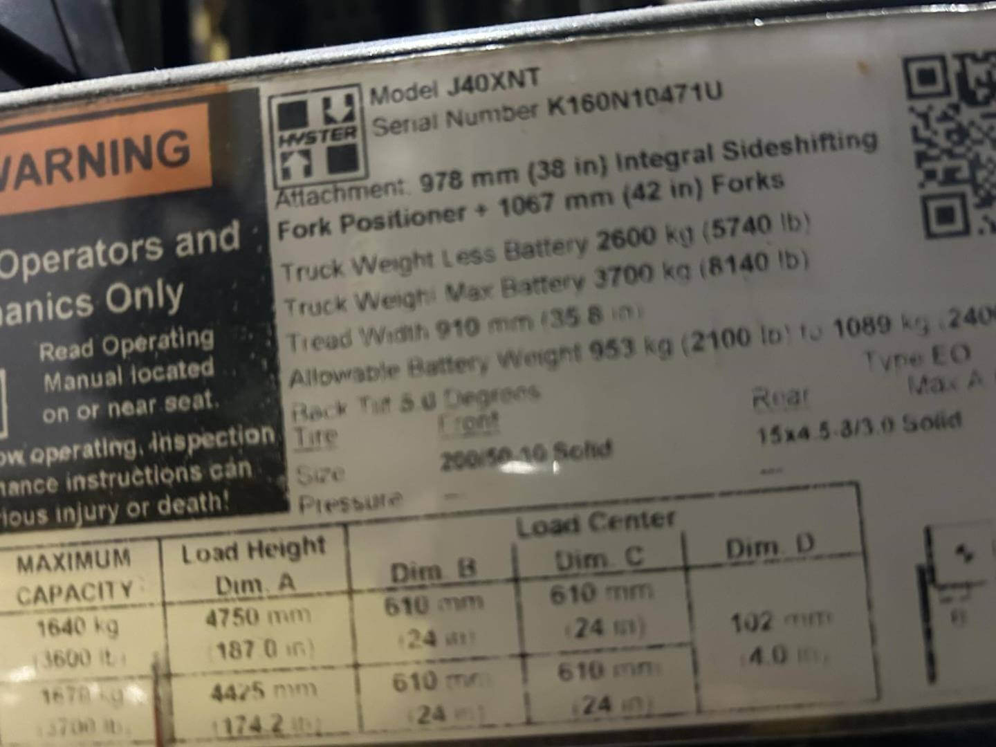 2020 Hyster J40XNT - 3 Wheel Electric - Image 4