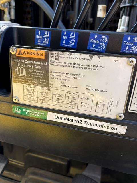 2017 Hyster S120FT - Cushion Propane Forklift - Image 5