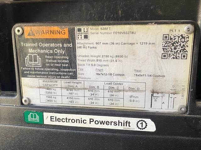 2020 Hyster F010V03278U - Cushion Propane Forklift - Image 10