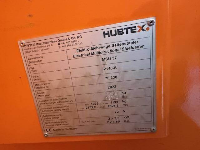 2023 Hubtex MSU37 - Narrow Aisle Reach Truck Forklift - Image 9