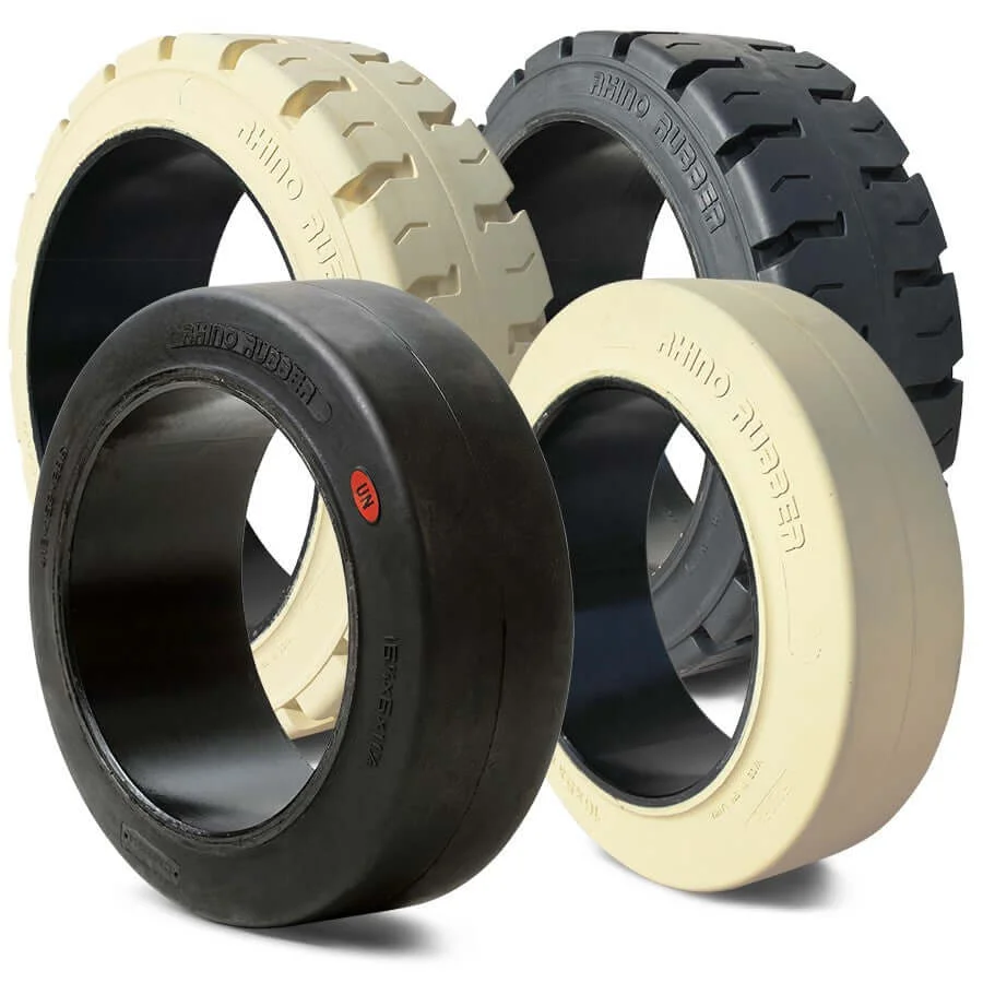 Solid Press On Airless Forklift Tires 16x7x10.5